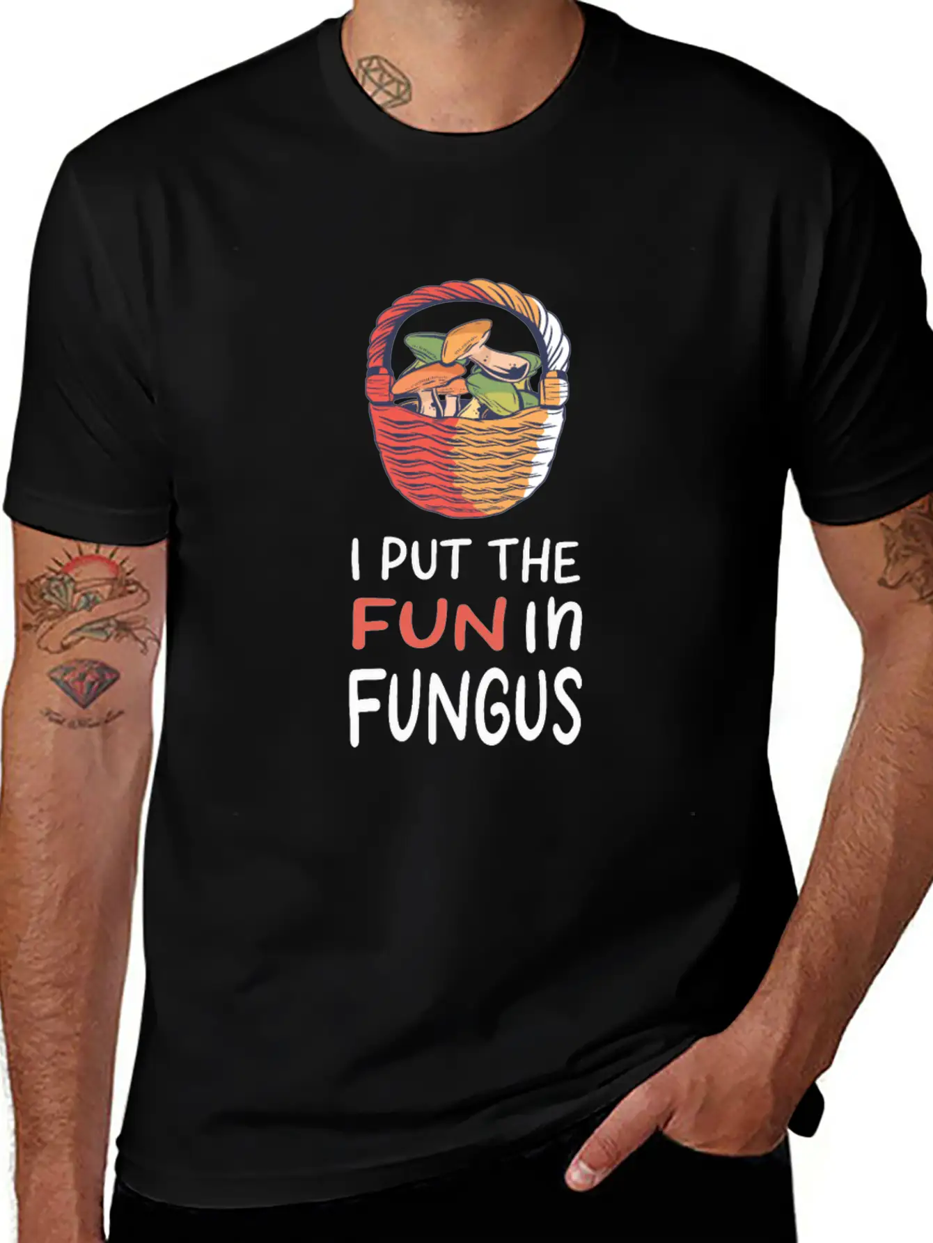 Mushroom Picking Essential Cotton Tee For Daily Outfits – Unisex Style