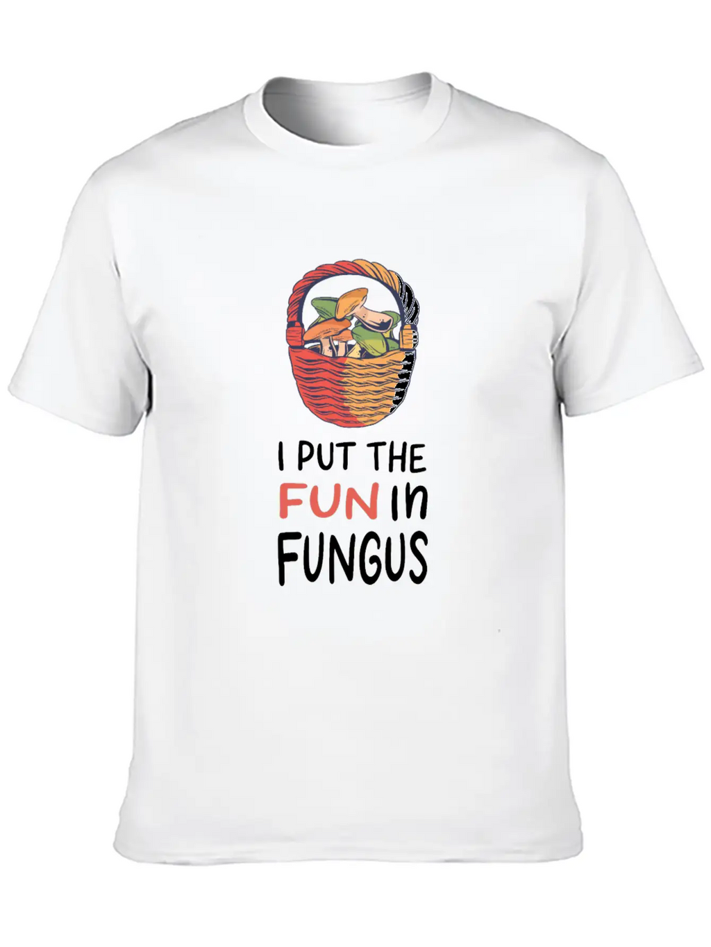 Mushroom Picking Essential Cotton Tee For Daily Outfits – Unisex Style