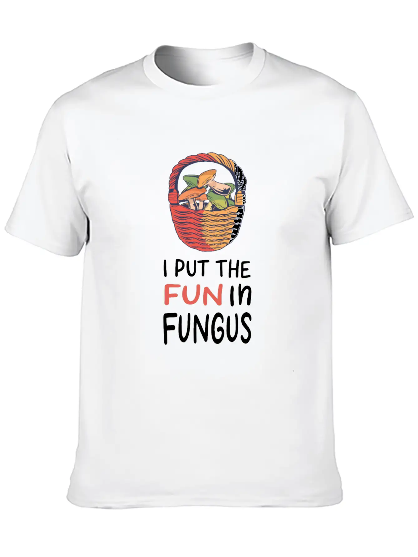 Mushroom Picking Essential Cotton Tee For Daily Outfits – Unisex Style