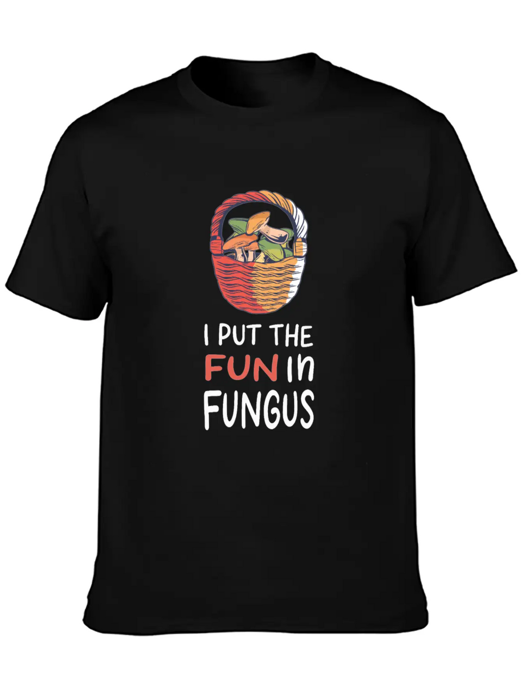 Mushroom Picking Essential Cotton Tee For Daily Outfits – Unisex Style