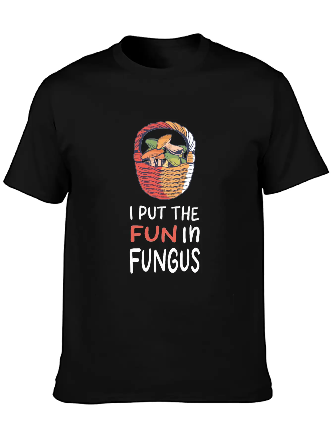 Mushroom Picking Essential Cotton Tee For Daily Outfits – Unisex Style