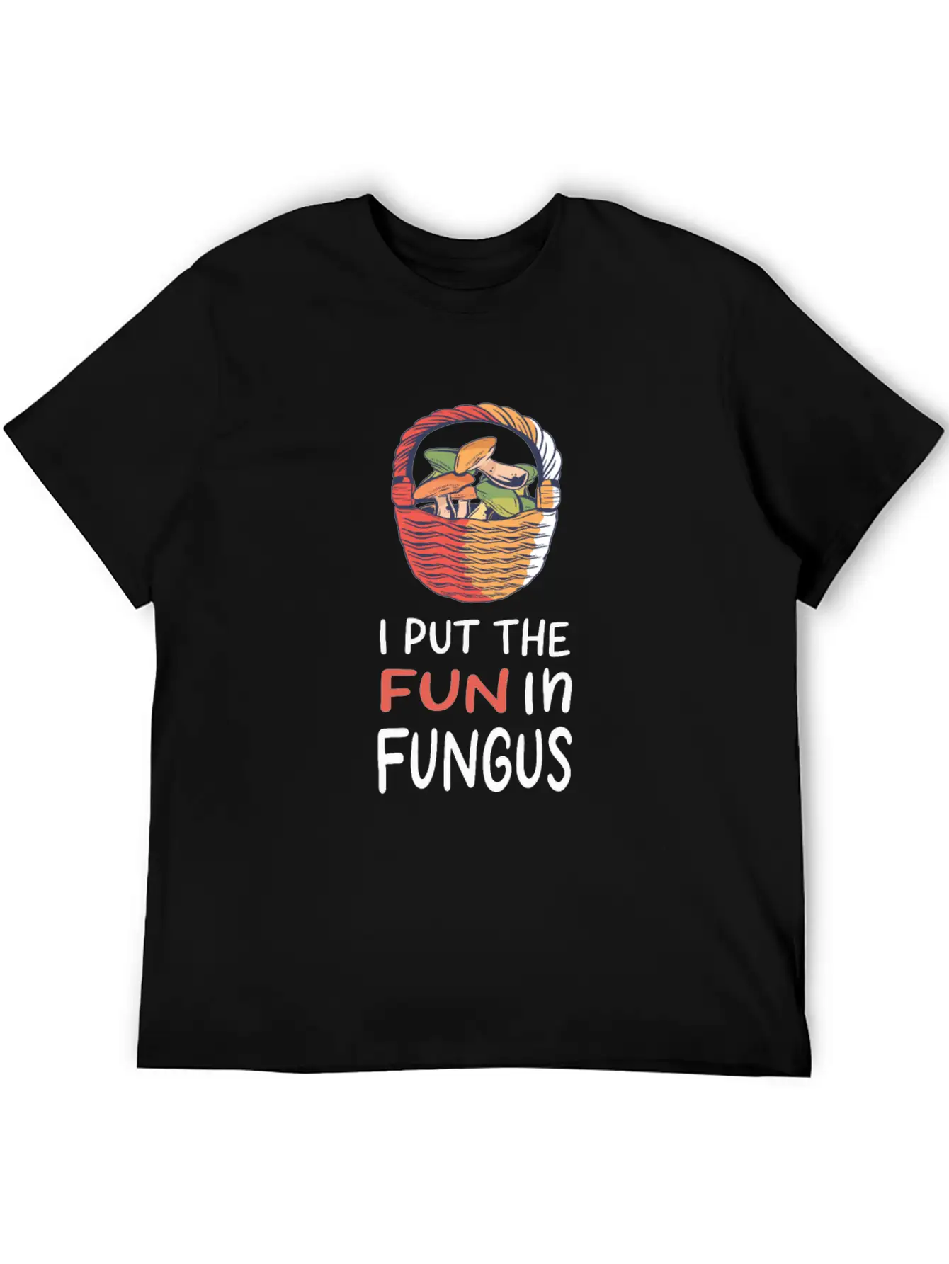 Mushroom Picking Essential Cotton Tee For Daily Outfits – Unisex Style