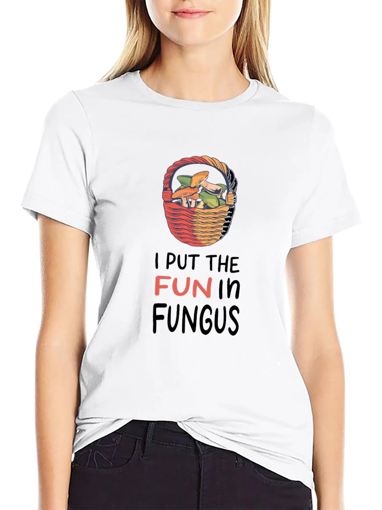 Mushroom Picking Essential Cotton Tee For Daily Outfits – Unisex Style