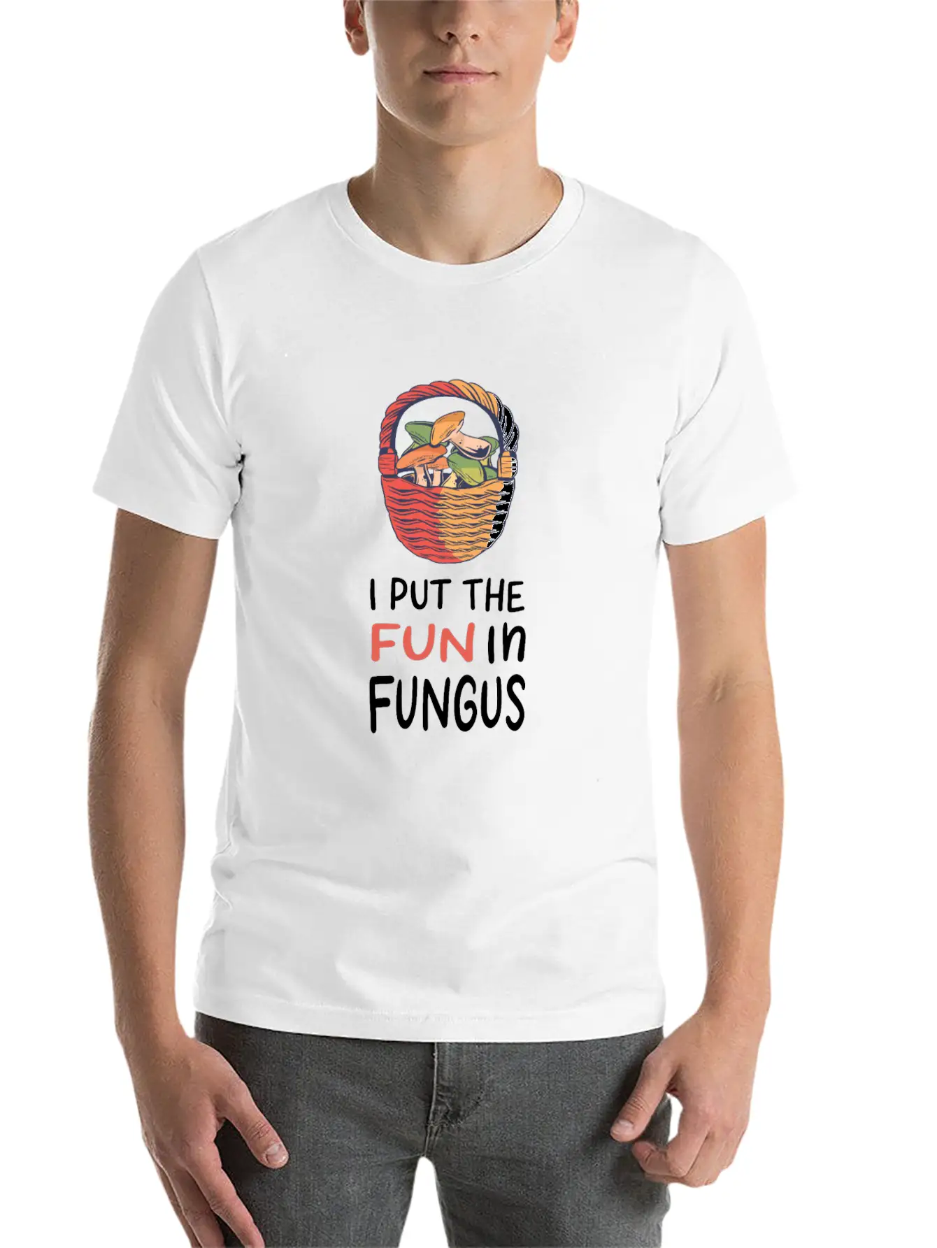 Mushroom Picking Essential Cotton Tee For Daily Outfits – Unisex Style
