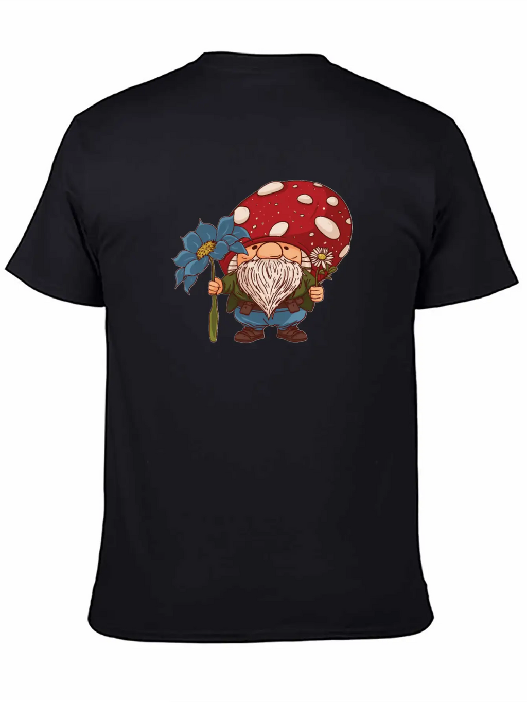 Mushroom Shrooming Cute Mushroom Gnome Unisex Casual T-Shirt – Clean Design For Daily Comfort