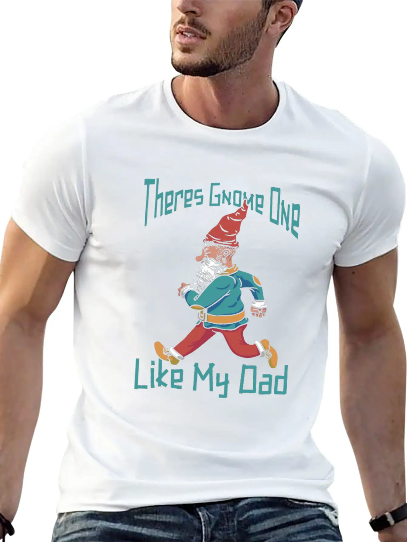 Mushroom Shrooming Father Mushroom Gnome Unisex Short Sleeve Soft Cotton T-Shirt – Casual Everyday Wear