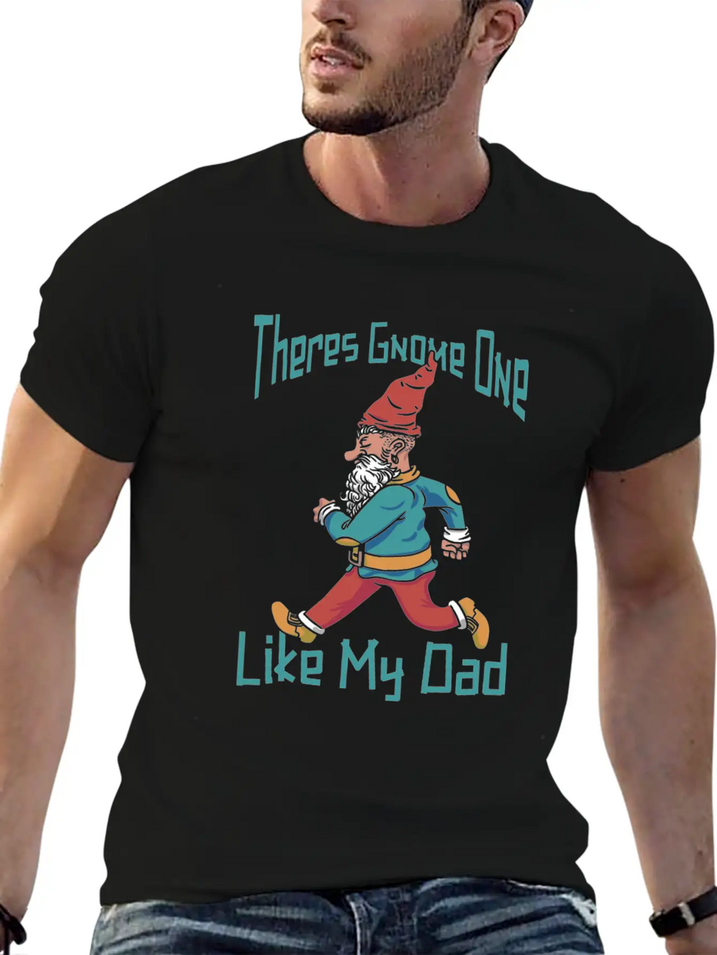 Mushroom Shrooming Father Mushroom Gnome Unisex Short Sleeve Soft Cotton T-Shirt – Casual Everyday Wear