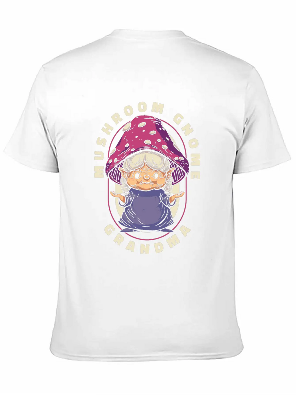 Mushroom Shrooming Grandma Mushroom Gnome Unisex Short Sleeve Soft Cotton T-Shirt – Casual Everyday Wear