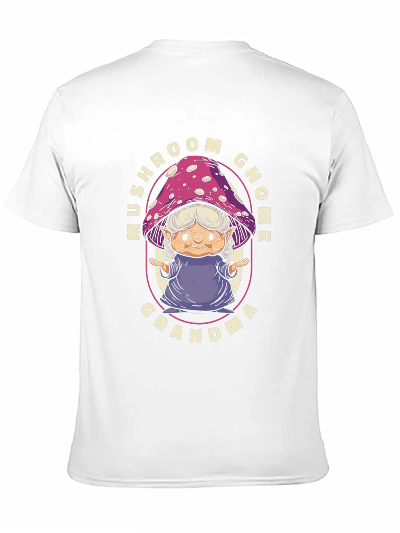 Mushroom Shrooming Grandma Mushroom Gnome Unisex Short Sleeve Soft Cotton T-Shirt – Casual Everyday Wear