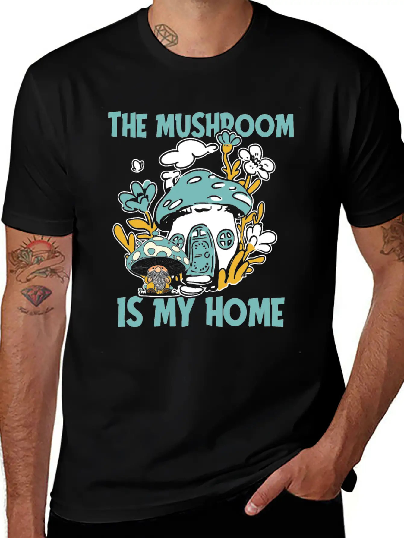 Mushroom Shrooming Home Mushroom Gnome Unisex Casual T-Shirt – Clean Design For Daily Comfort