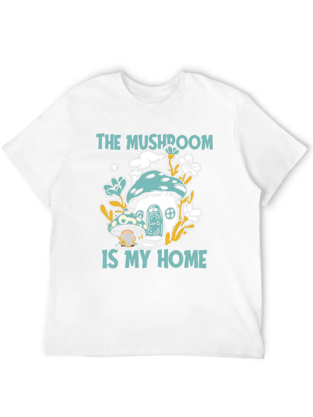Mushroom Shrooming Home Mushroom Gnome Unisex Casual T-Shirt – Clean Design For Daily Comfort