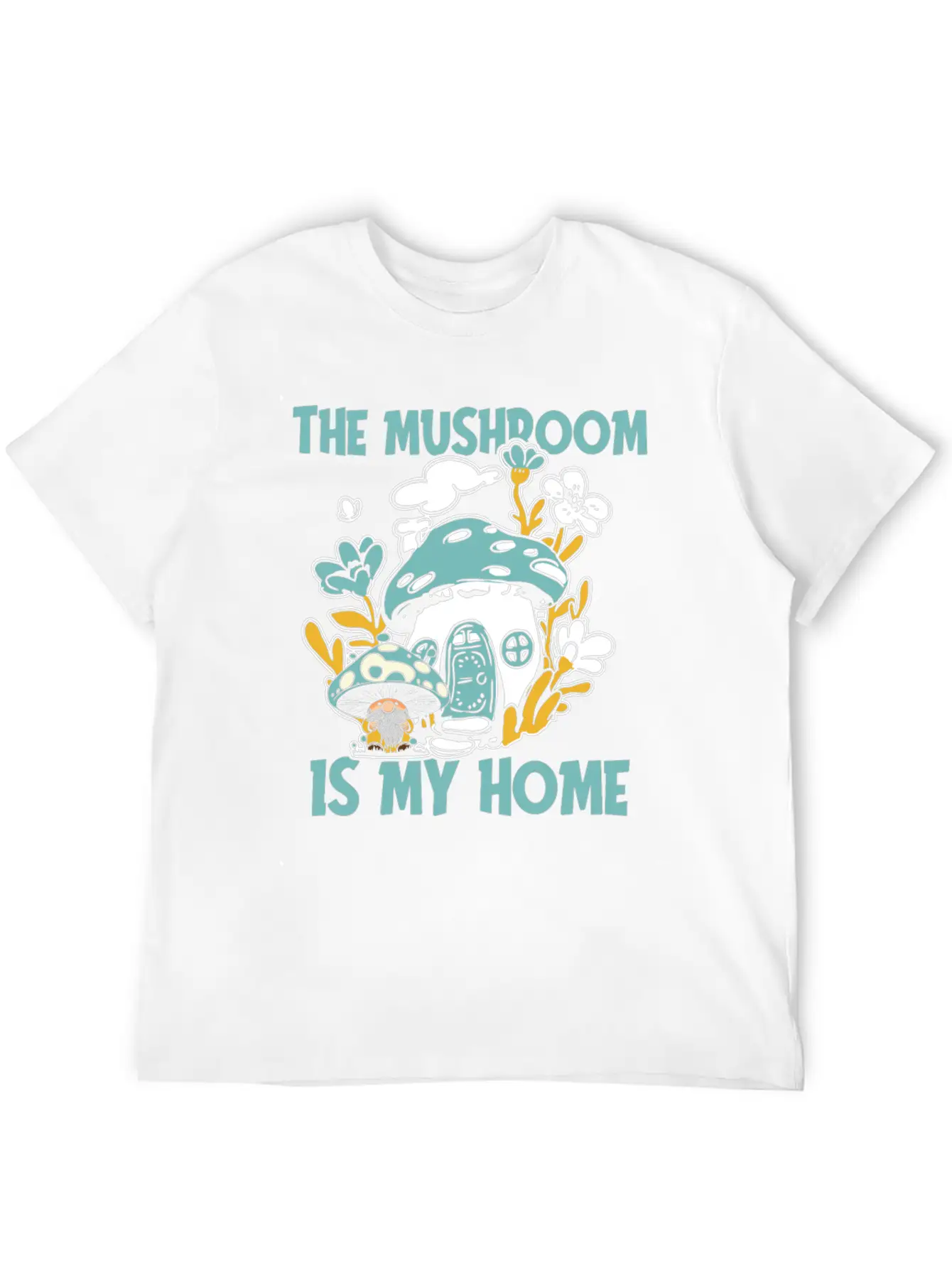 Mushroom Shrooming Home Mushroom Gnome Unisex Casual T-Shirt – Clean Design For Daily Comfort