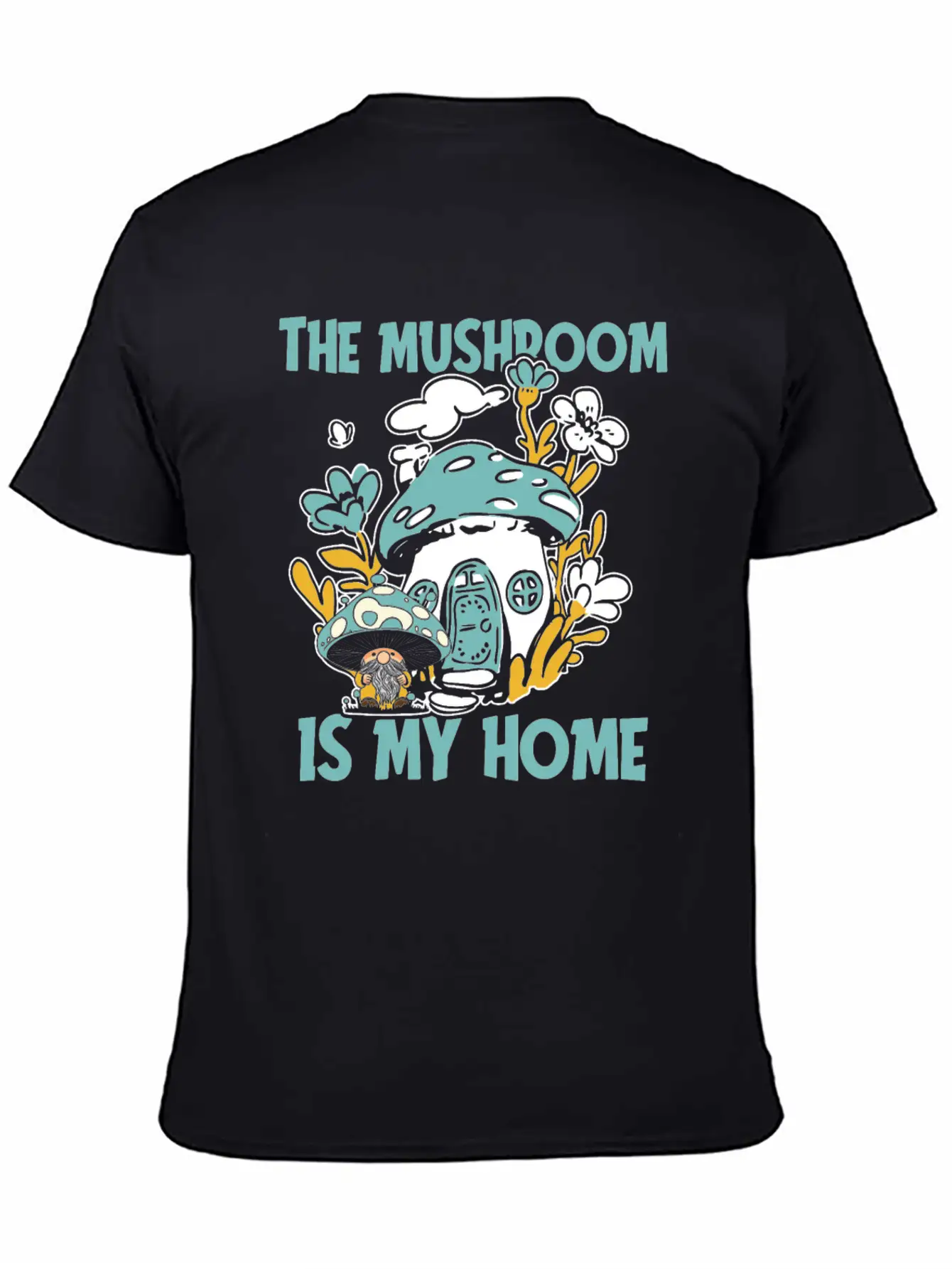 Mushroom Shrooming Home Mushroom Gnome Unisex Casual T-Shirt – Clean Design For Daily Comfort