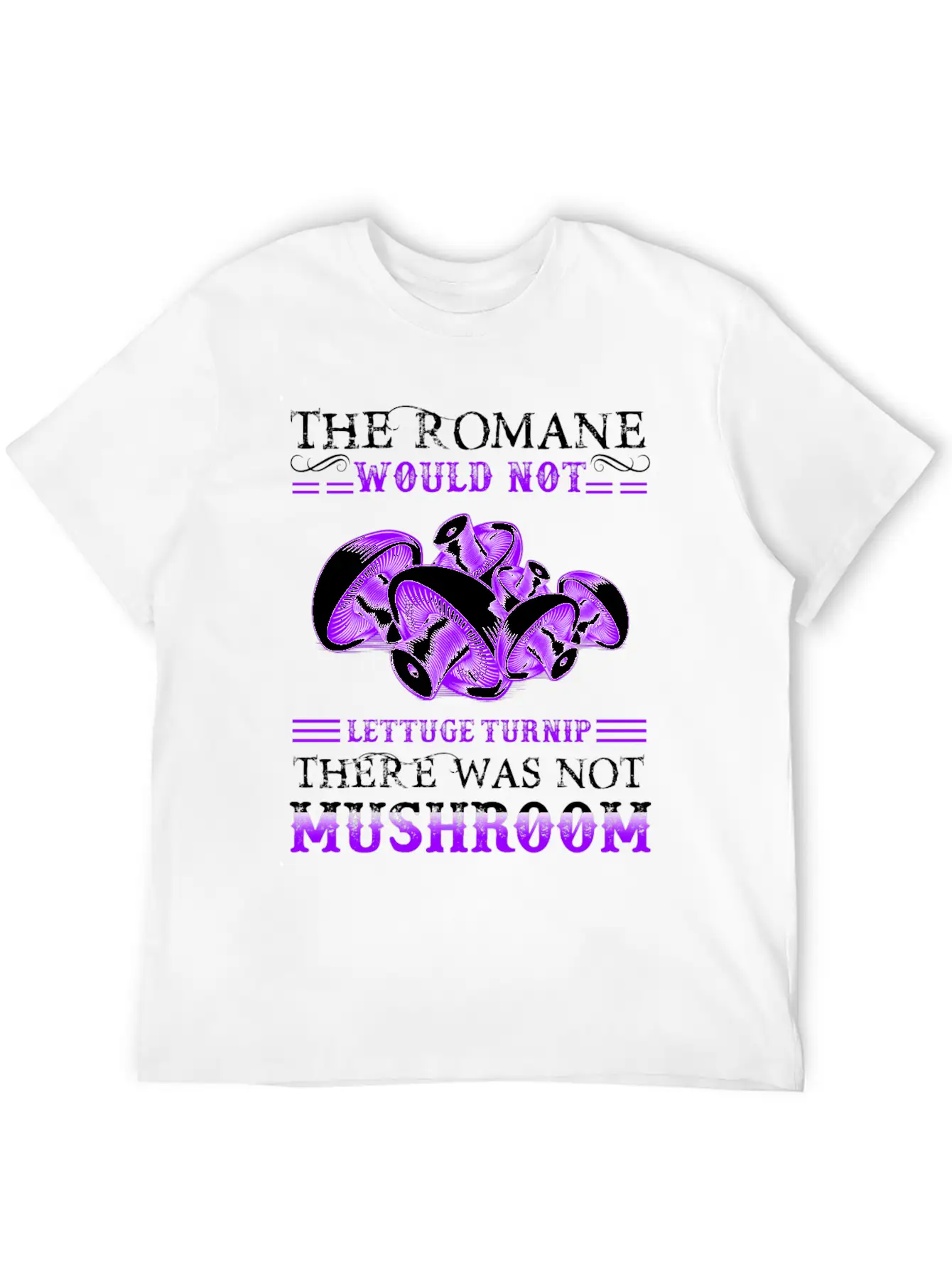 Mushroom T Shirt Unisex Short Sleeve Soft Cotton T-Shirt – Casual Everyday Wear