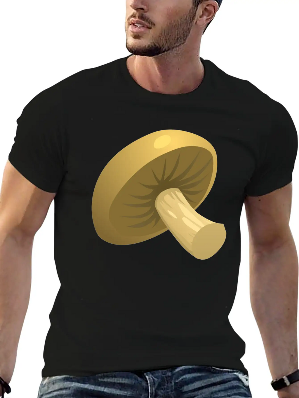 Mushroom Unisex Short Sleeve Soft Cotton T-Shirt – Casual Everyday Wear