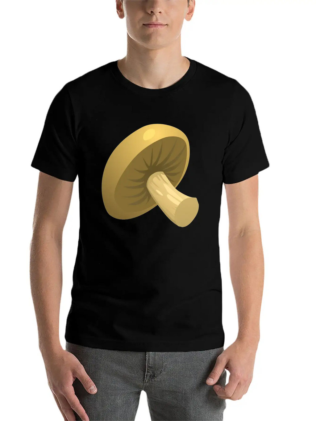 Mushroom Unisex Short Sleeve Soft Cotton T-Shirt – Casual Everyday Wear