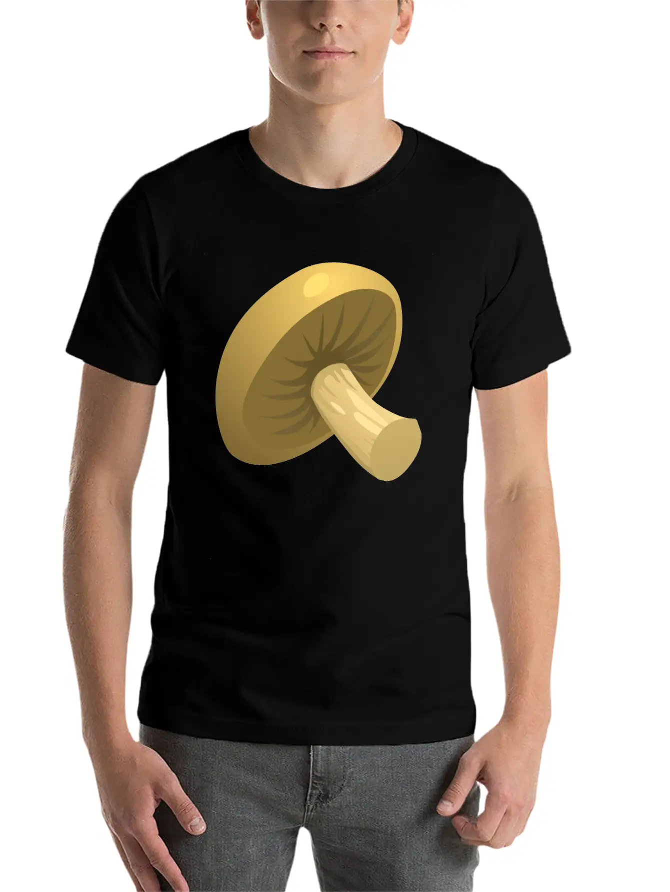 Mushroom Unisex Short Sleeve Soft Cotton T-Shirt – Casual Everyday Wear
