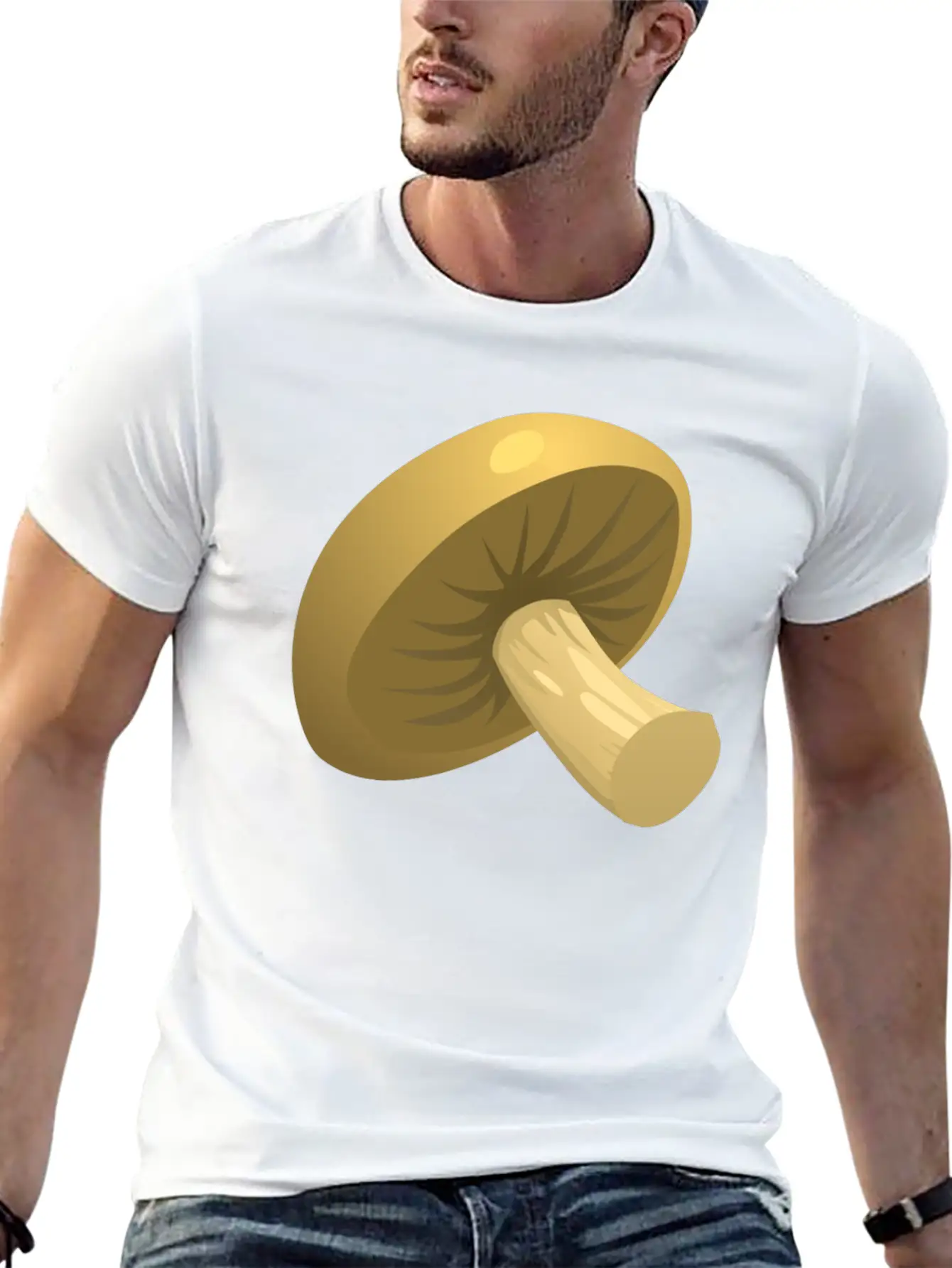 Mushroom Unisex Short Sleeve Soft Cotton T-Shirt – Casual Everyday Wear
