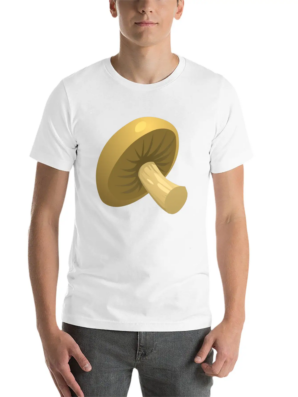 Mushroom Unisex Short Sleeve Soft Cotton T-Shirt – Casual Everyday Wear