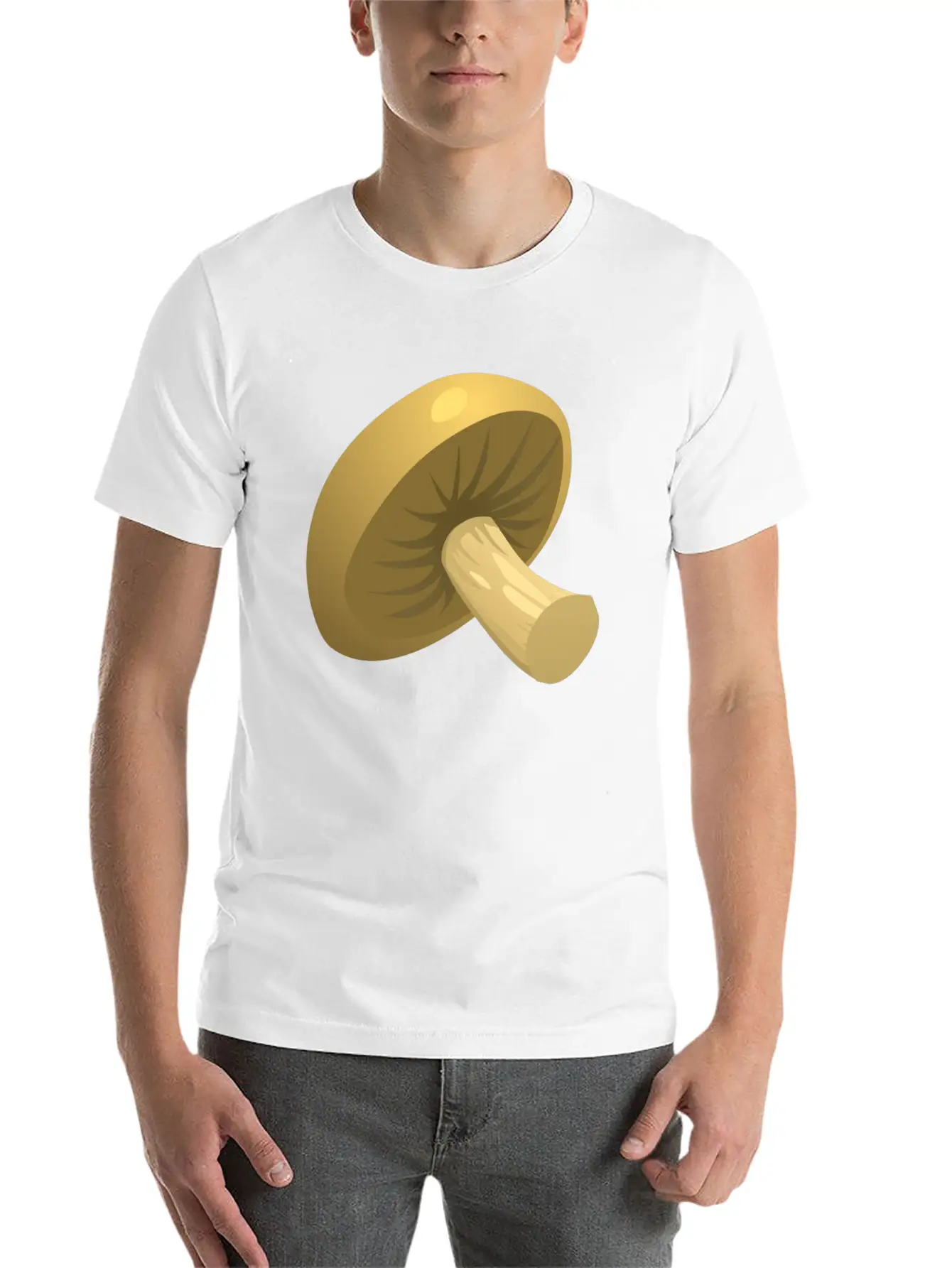 Mushroom Unisex Short Sleeve Soft Cotton T-Shirt – Casual Everyday Wear