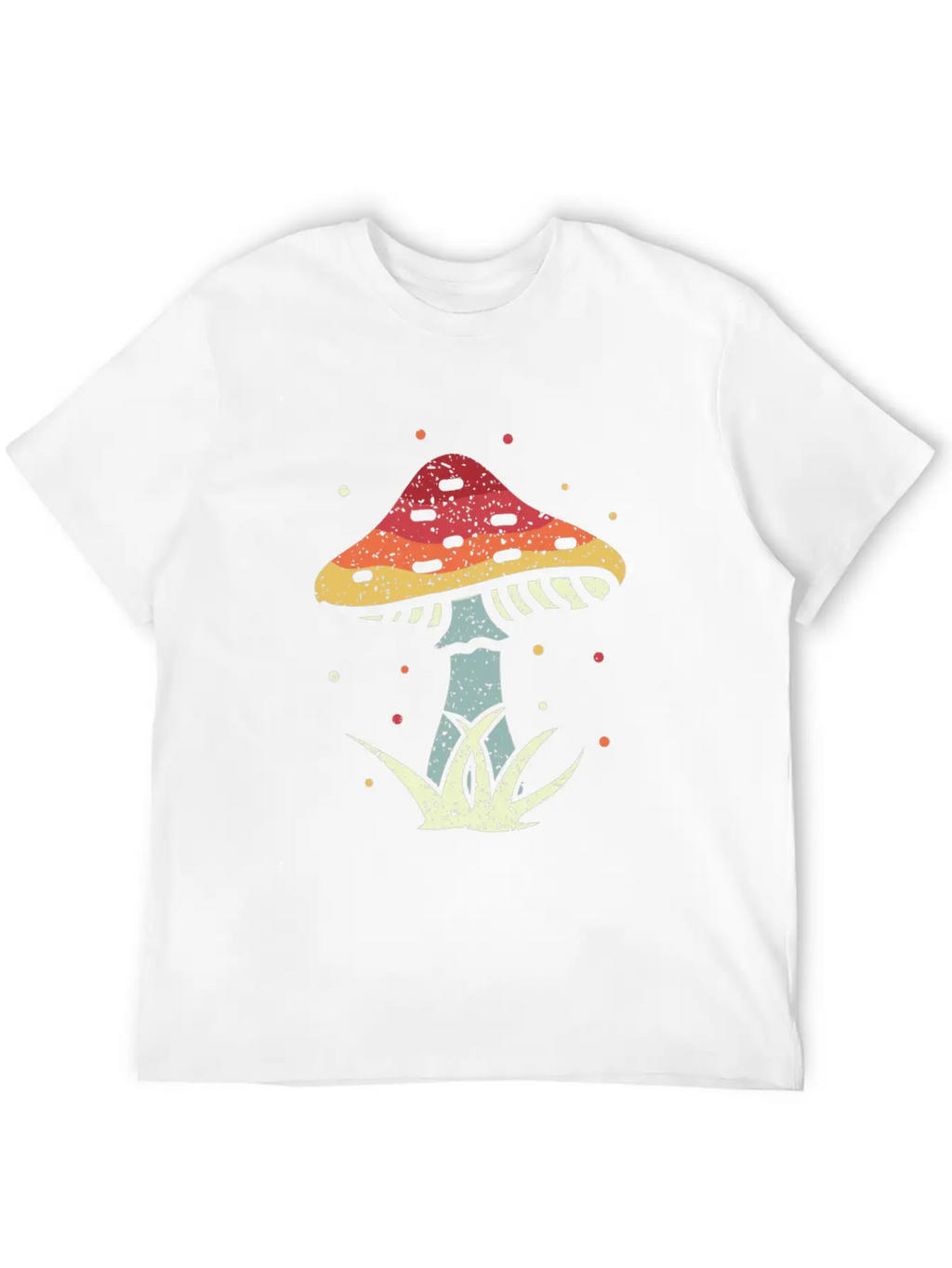 Mushrooms Vintage Retro Mushroom Hunter Gift Unisex Short Sleeve Soft Cotton T-Shirt – Casual Everyday Wear