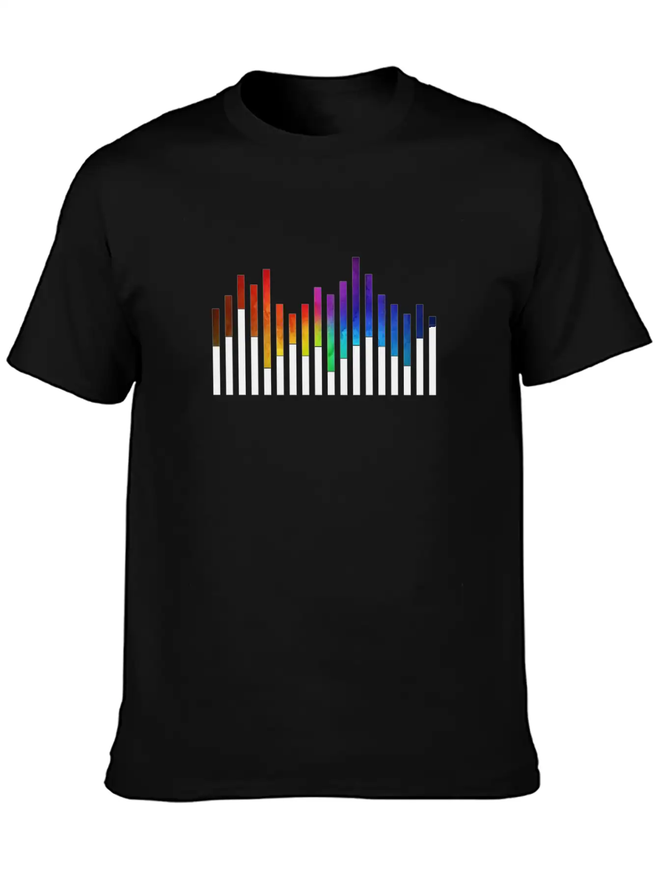 Music Beat Colorful Unisex Casual T-Shirt – Clean Design For Daily Comfort