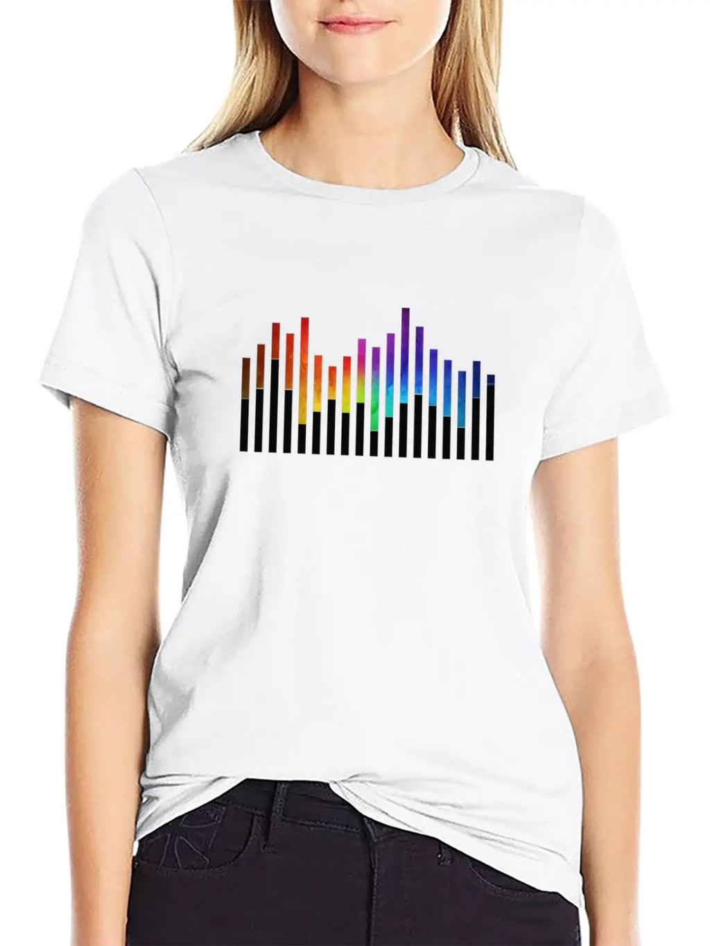 Music Beat Colorful Unisex Casual T-Shirt – Clean Design For Daily Comfort