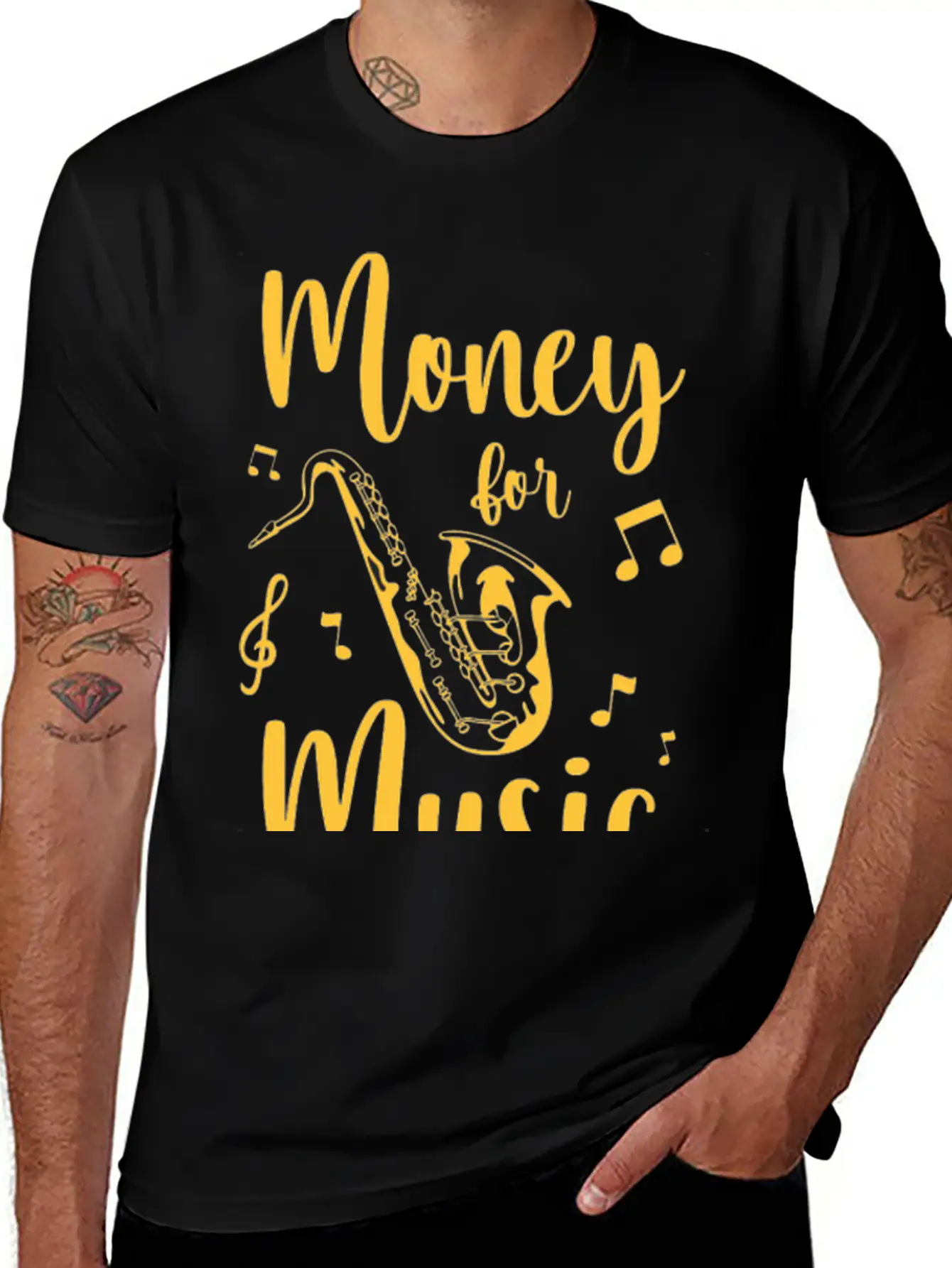 Music Cash Town Musician Casual Graphic T-Shirt – Simple And Comfortable Daily Wear
