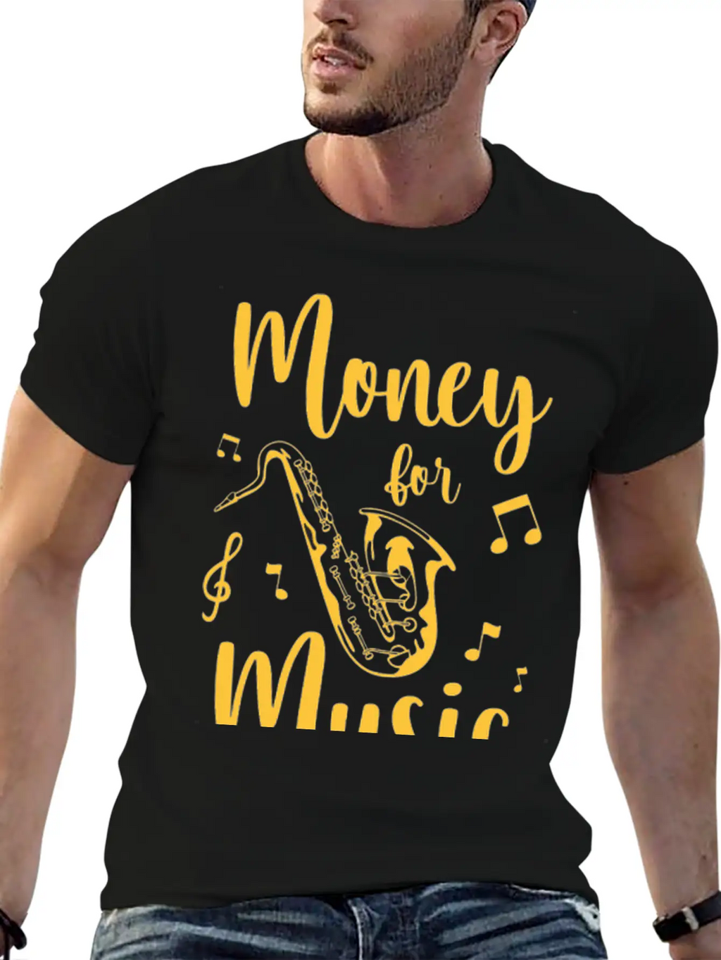 Music Cash Town Musician Casual Graphic T-Shirt – Simple And Comfortable Daily Wear