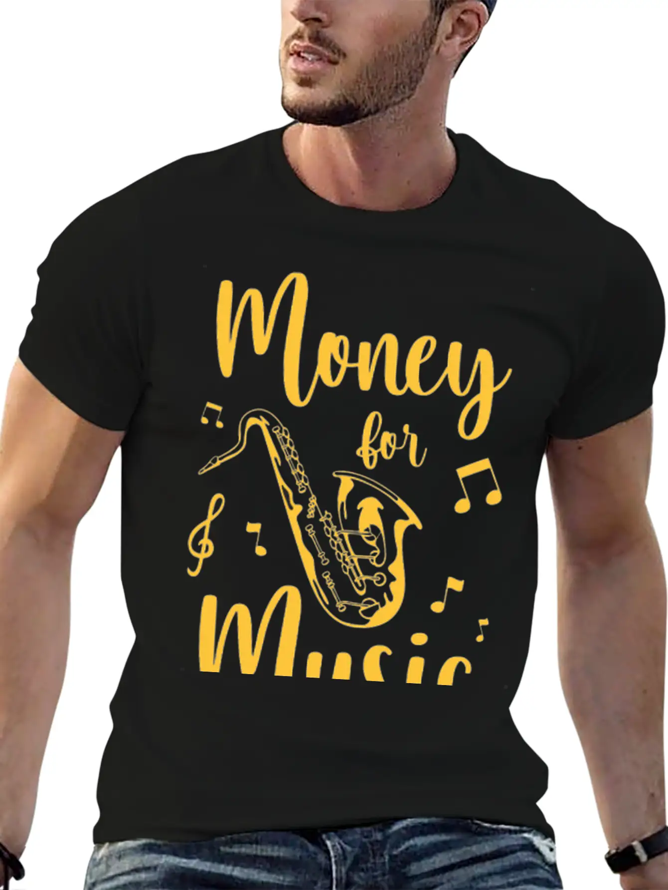 Music Cash Town Musician Casual Graphic T-Shirt – Simple And Comfortable Daily Wear