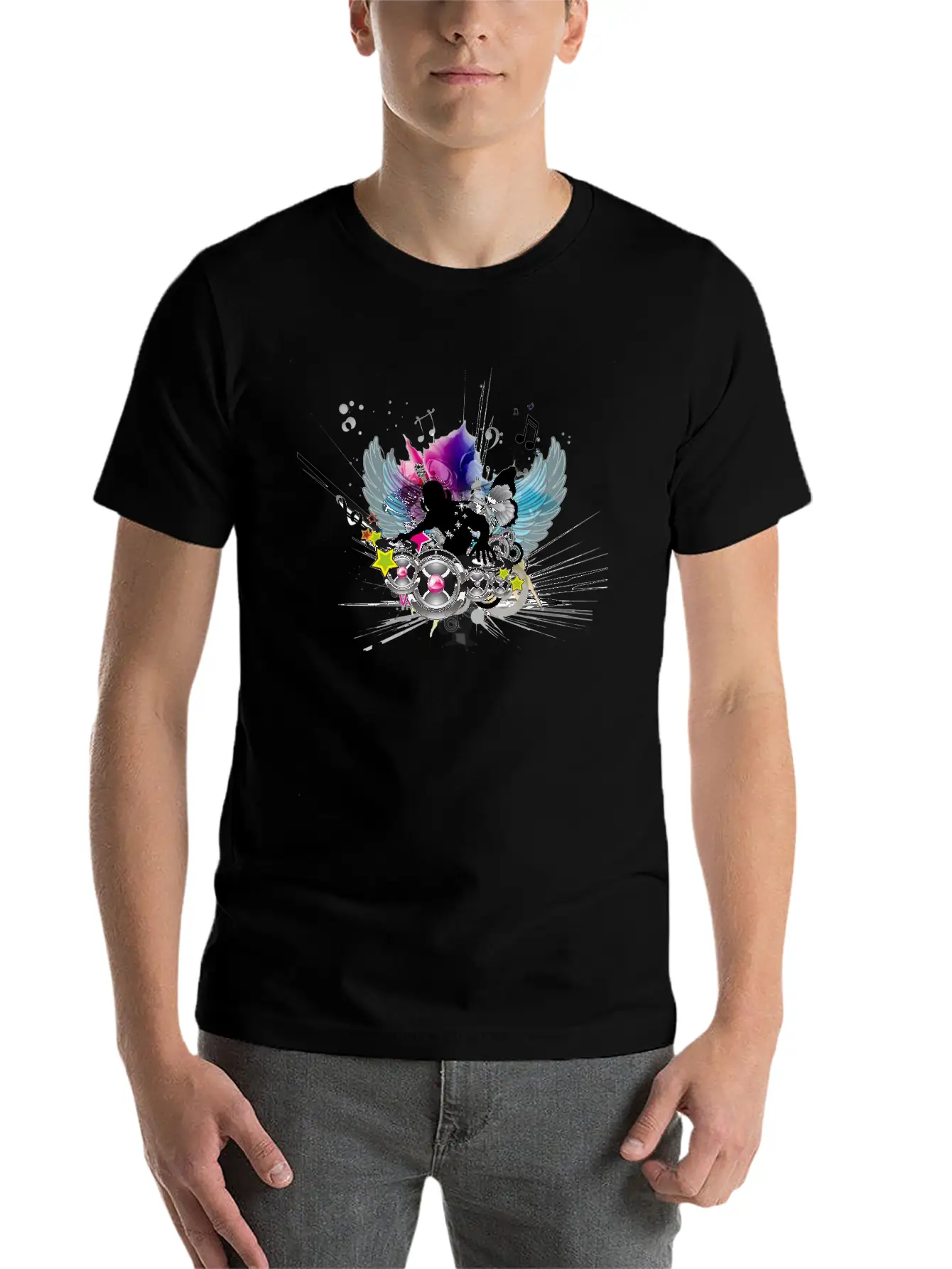Music Classic Fit Graphic Tee For Daily Comfort – Unisex Cotton Shirt