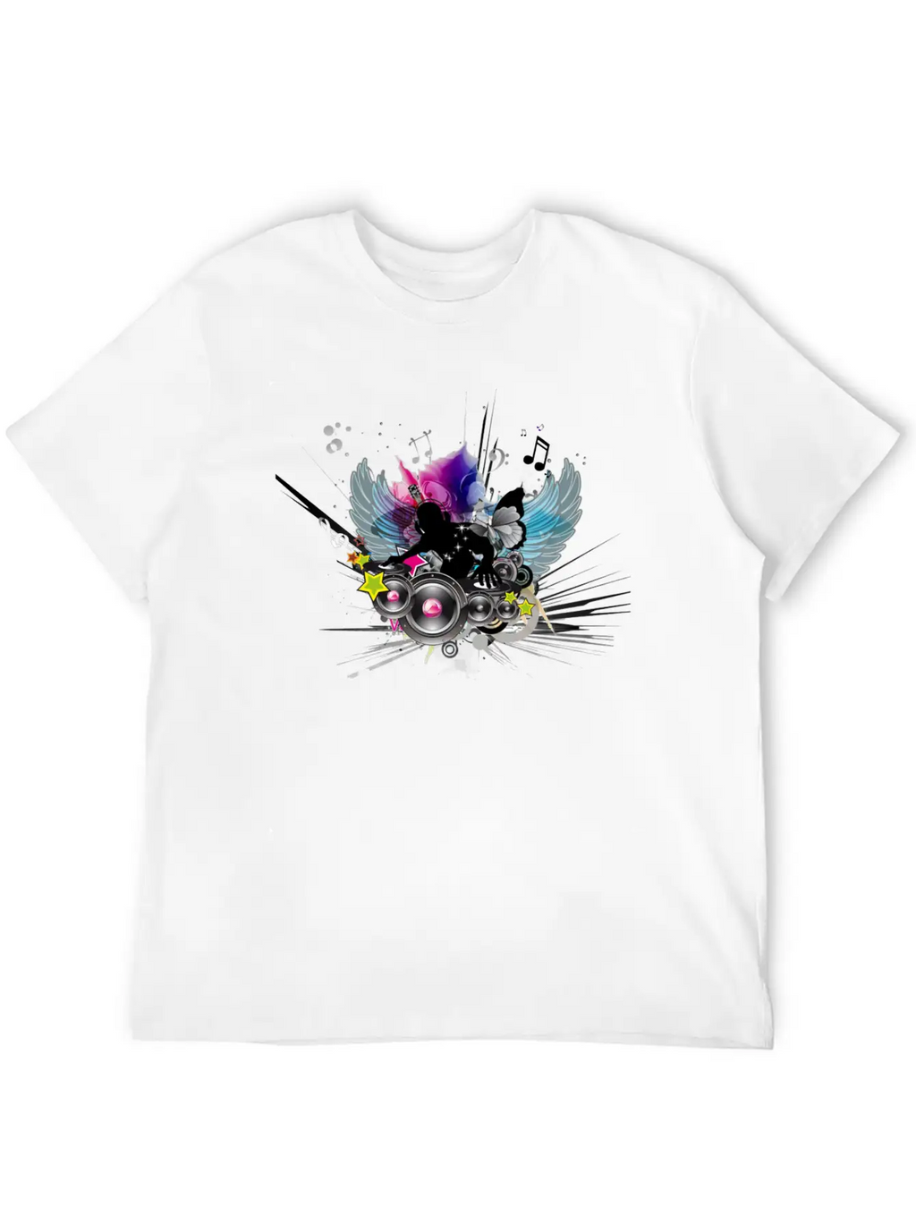 Music Classic Fit Graphic Tee For Daily Comfort – Unisex Cotton Shirt