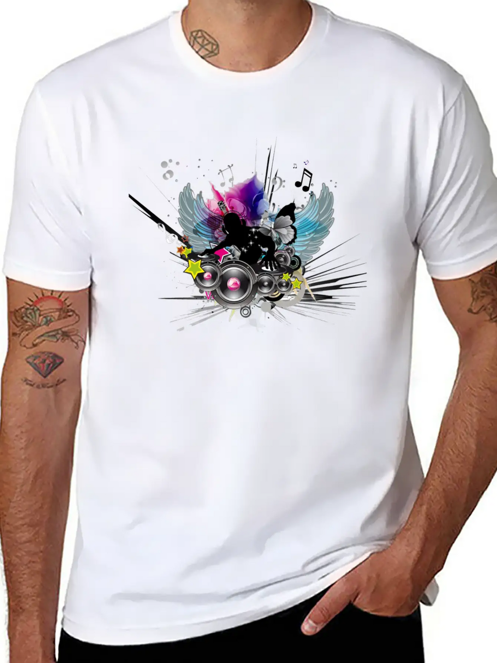 Music Classic Fit Graphic Tee For Daily Comfort – Unisex Cotton Shirt