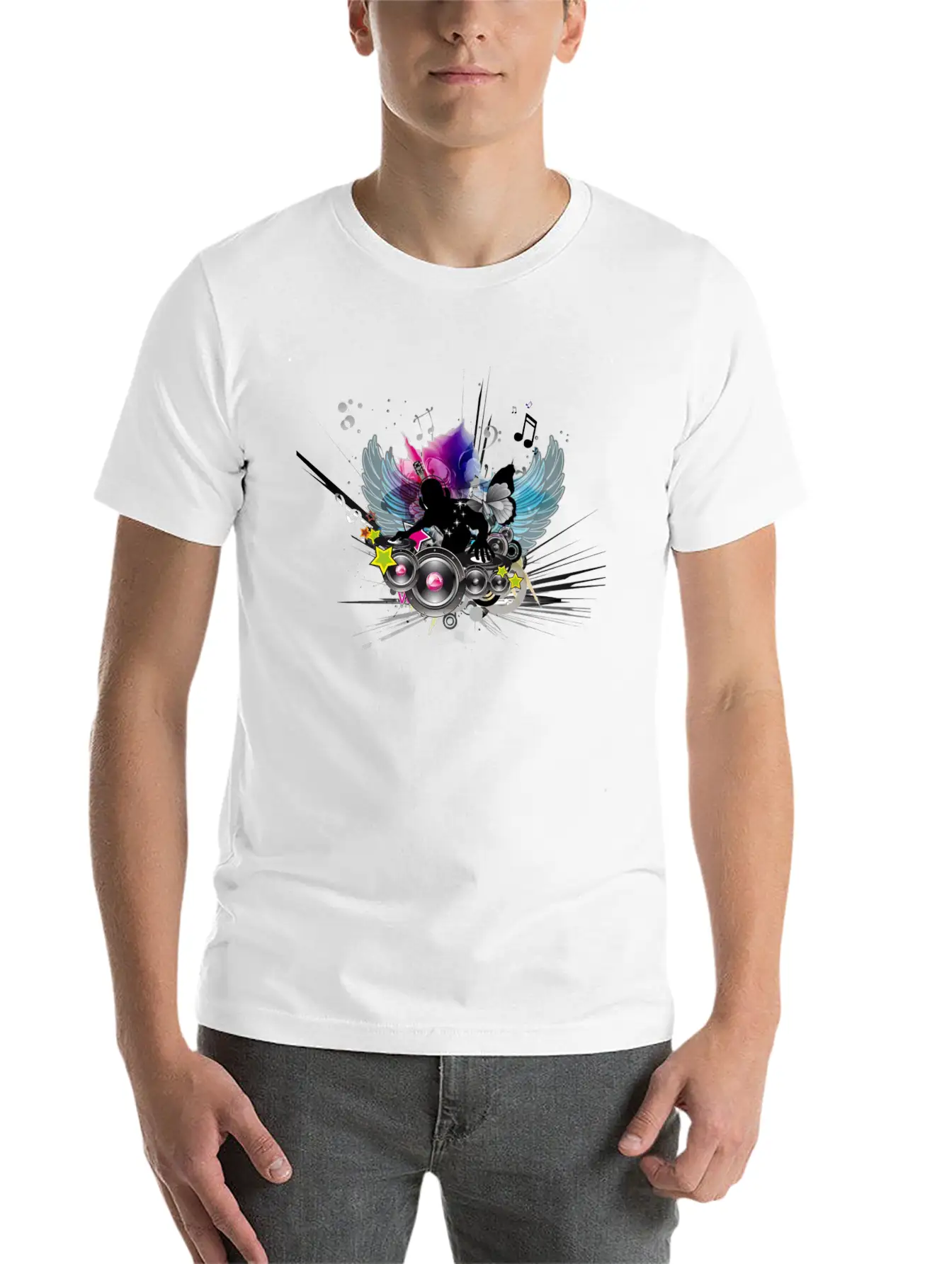 Music Classic Fit Graphic Tee For Daily Comfort – Unisex Cotton Shirt