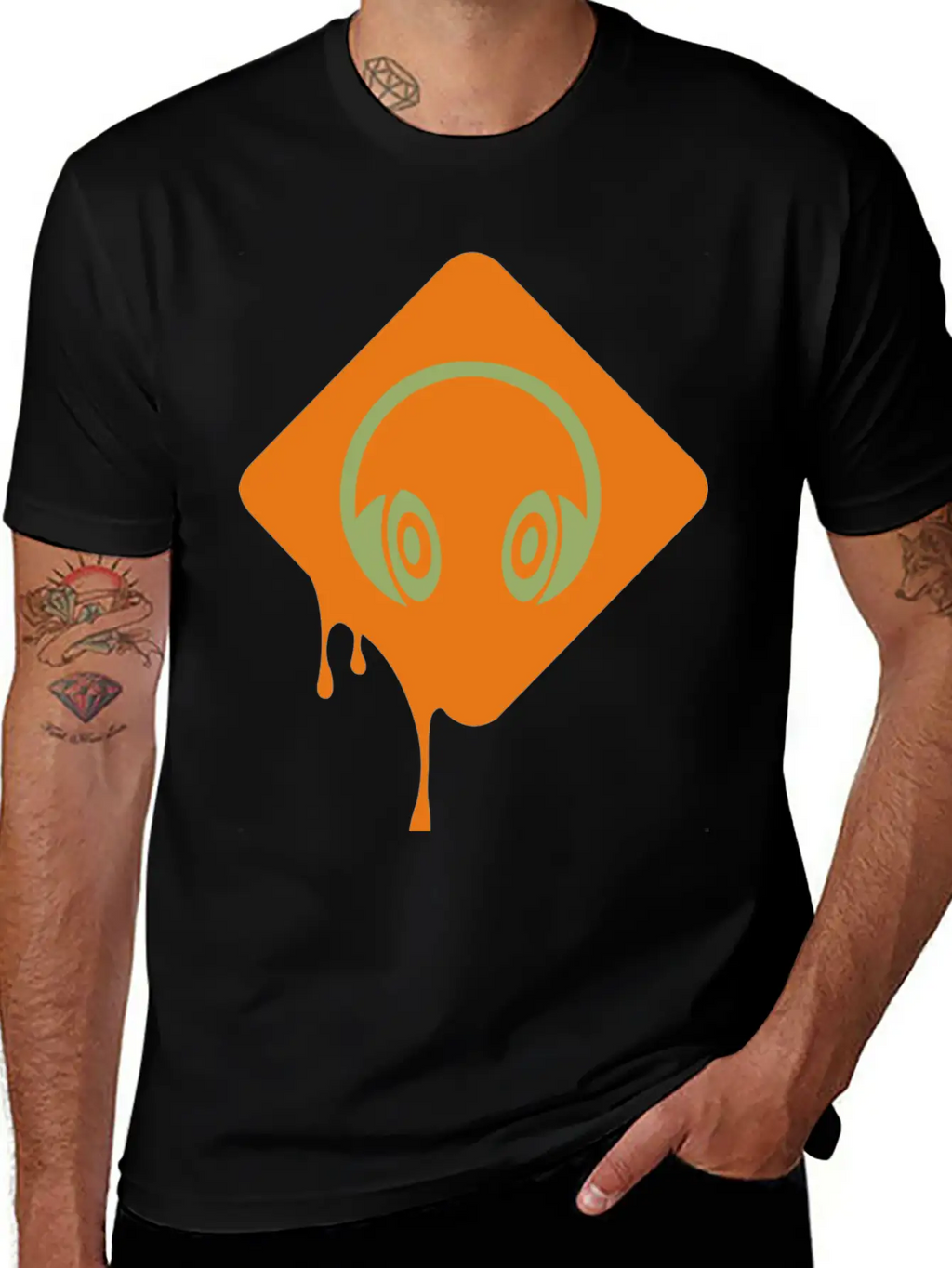 Music Headphone Unisex Short Sleeve Soft Cotton T-Shirt – Casual Everyday Wear