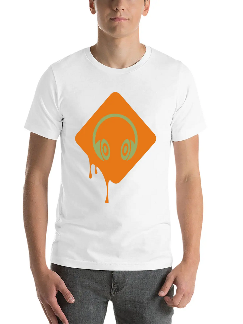 Music Headphone Unisex Short Sleeve Soft Cotton T-Shirt – Casual Everyday Wear