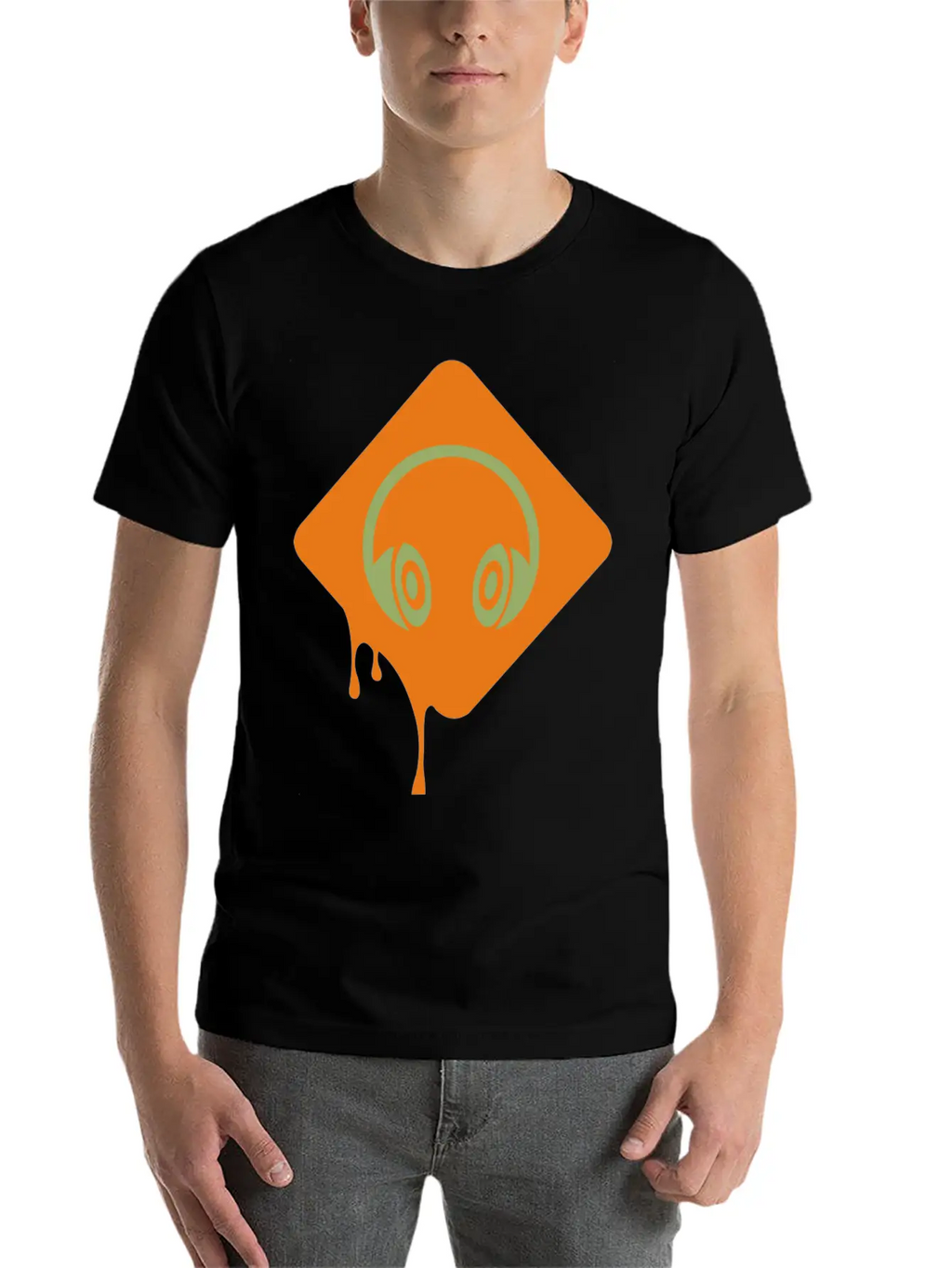 Music Headphone Unisex Short Sleeve Soft Cotton T-Shirt – Casual Everyday Wear