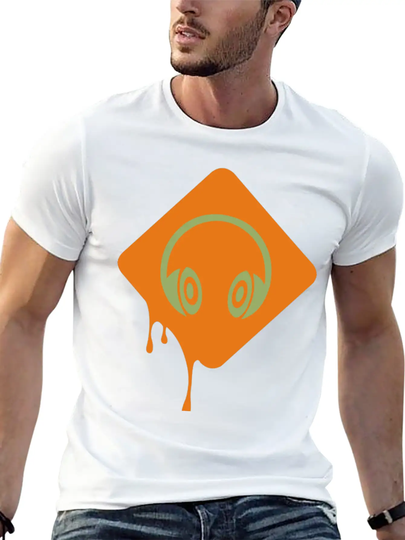 Music Headphone Unisex Short Sleeve Soft Cotton T-Shirt – Casual Everyday Wear