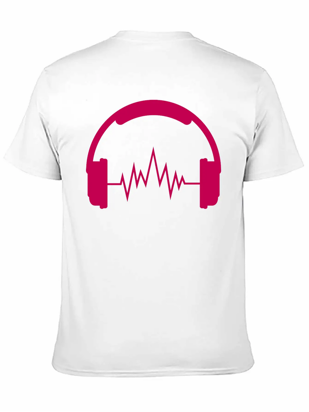 Music Headphones Unisex Short Sleeve Soft Cotton T-Shirt – Casual Everyday Wear
