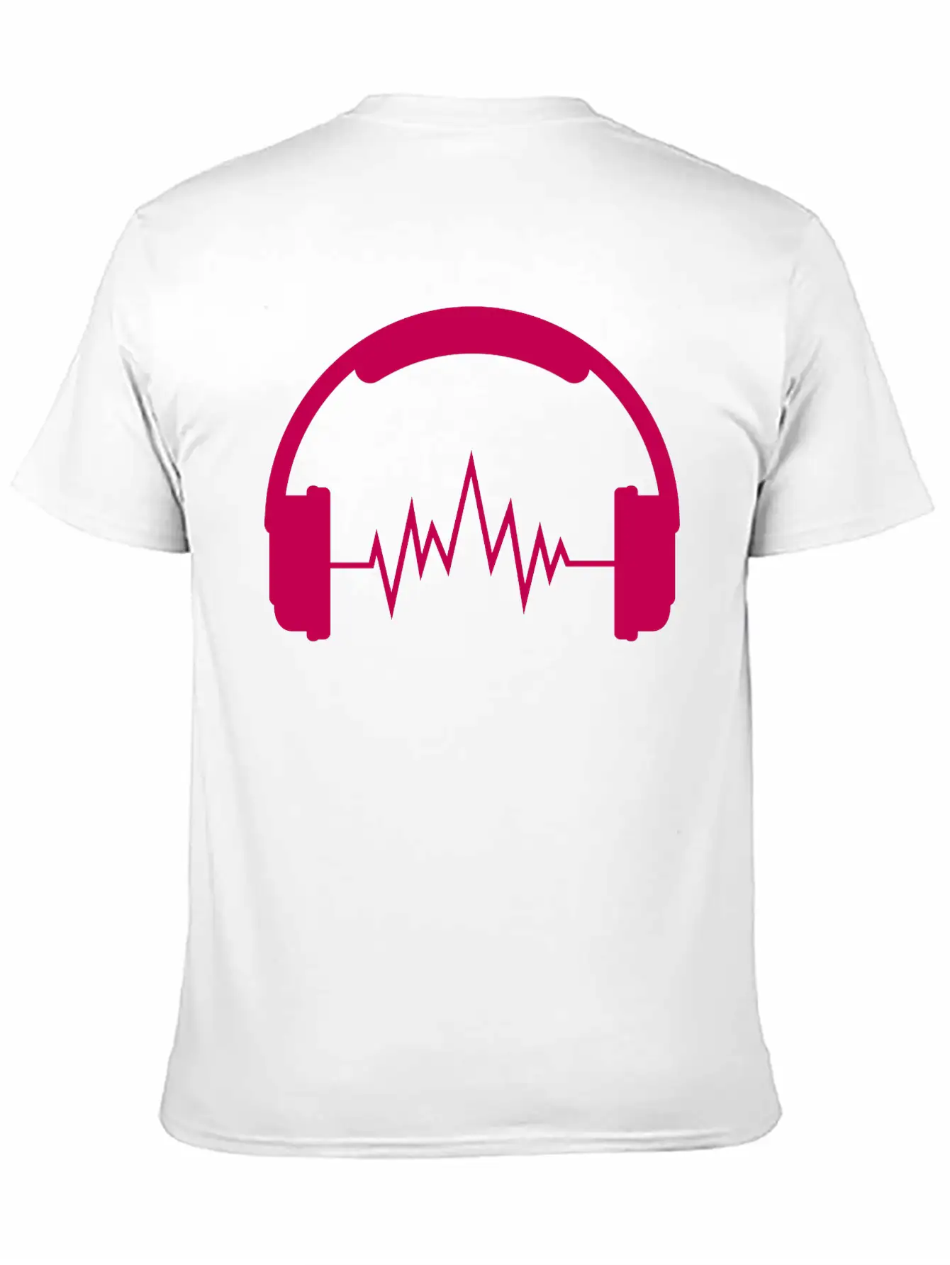 Music Headphones Unisex Short Sleeve Soft Cotton T-Shirt – Casual Everyday Wear