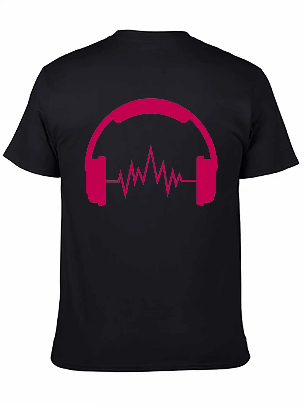 Music Headphones Unisex Short Sleeve Soft Cotton T-Shirt – Casual Everyday Wear