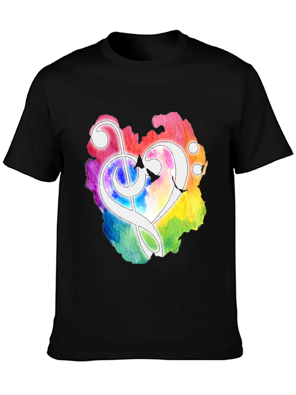 Music Heart Love Essential Cotton Tee For Daily Outfits – Unisex Style