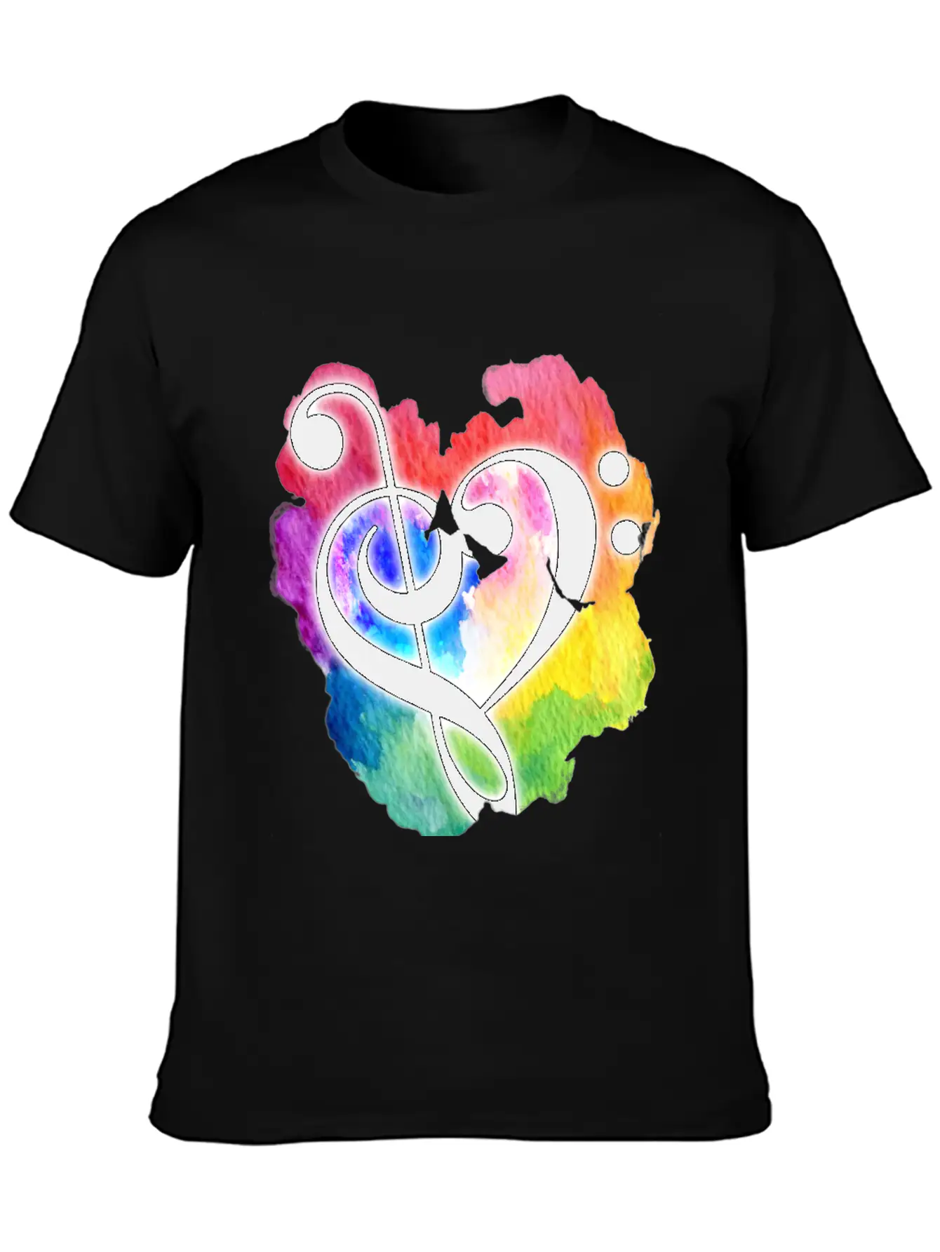 Music Heart Love Essential Cotton Tee For Daily Outfits – Unisex Style