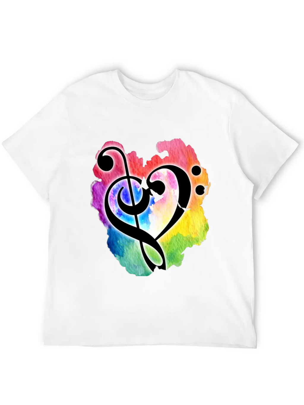 Music Heart Love Essential Cotton Tee For Daily Outfits – Unisex Style