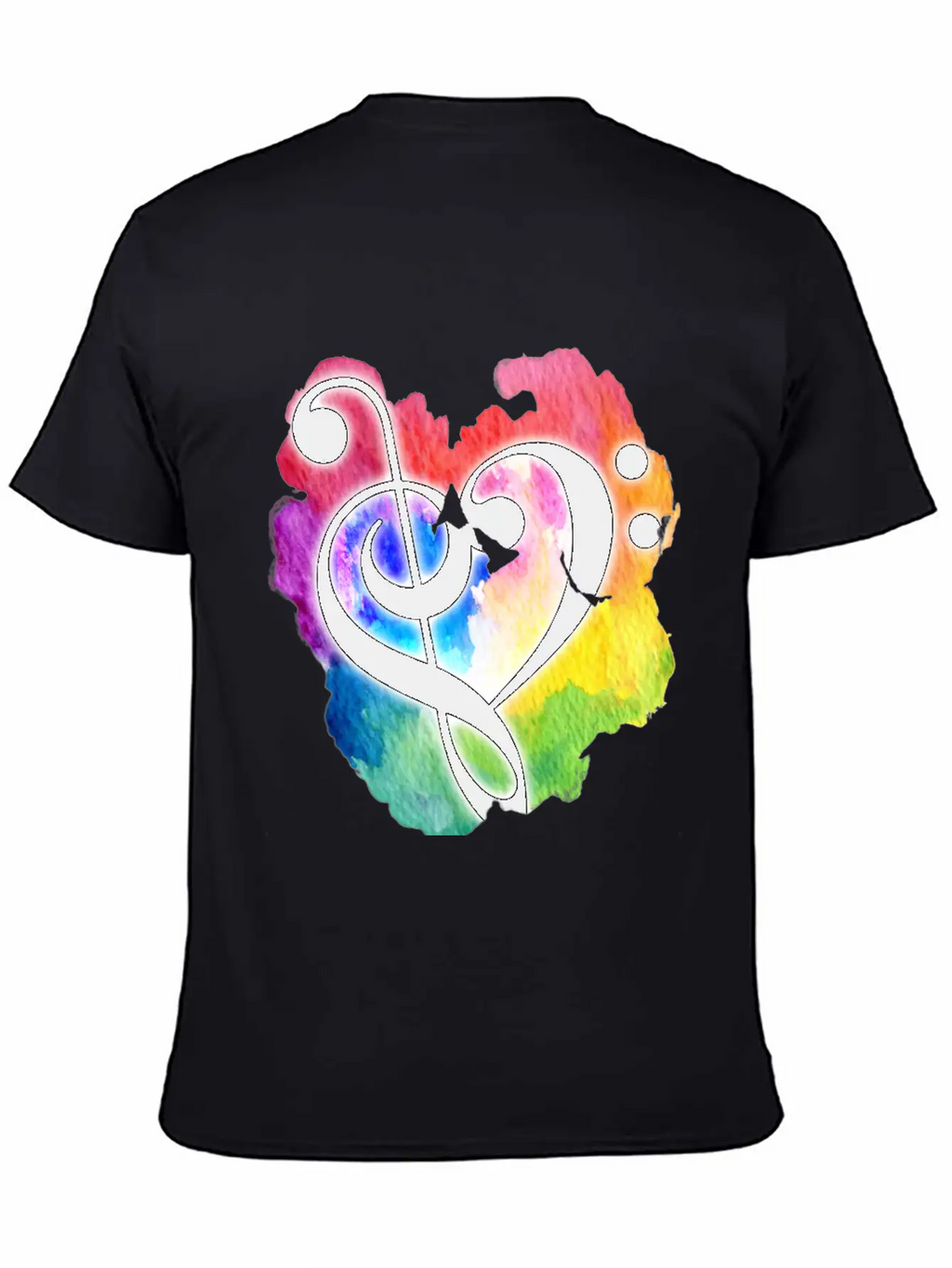 Music Heart Love Essential Cotton Tee For Daily Outfits – Unisex Style