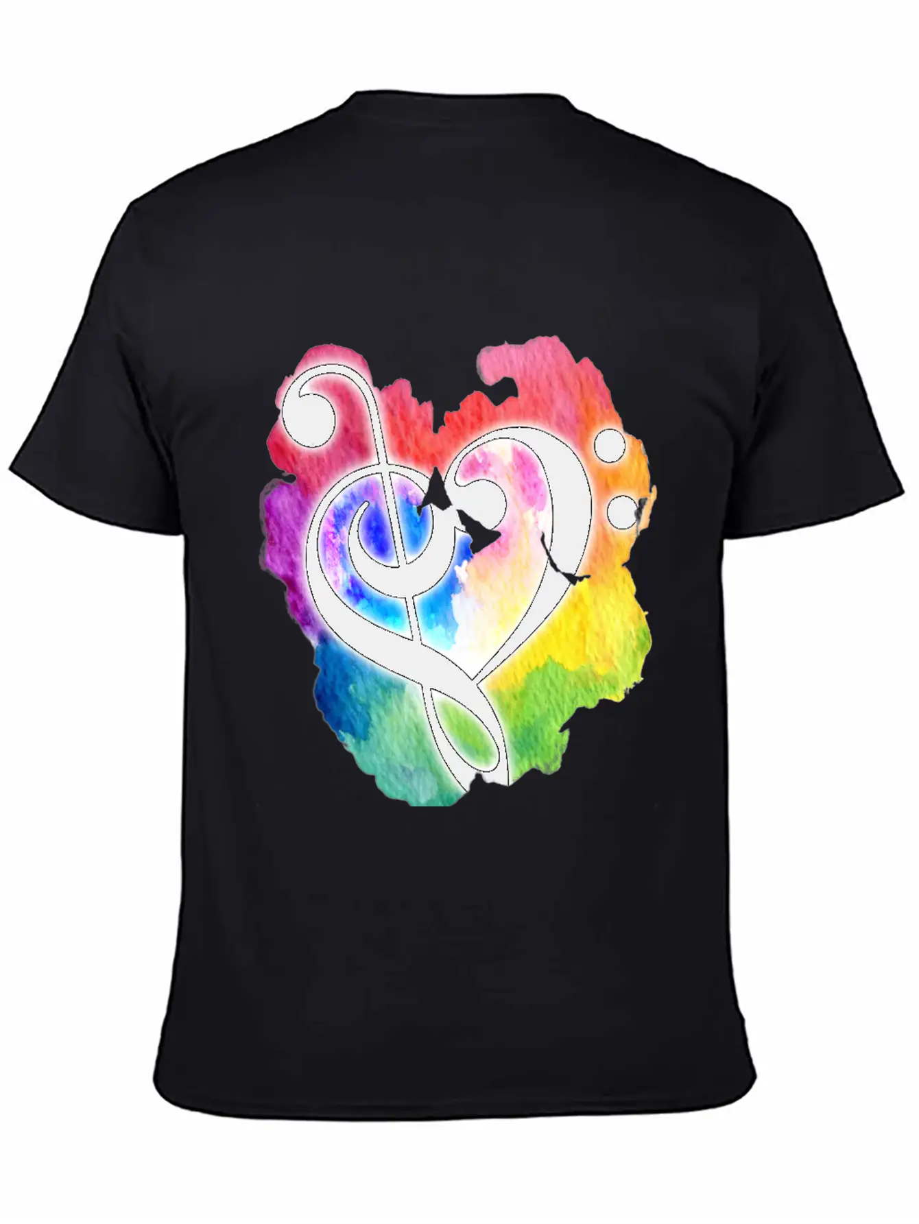 Music Heart Love Essential Cotton Tee For Daily Outfits – Unisex Style