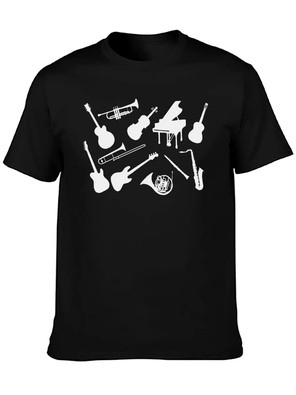 Music_instrument_bh Essential Cotton Tee For Daily Outfits – Unisex Style
