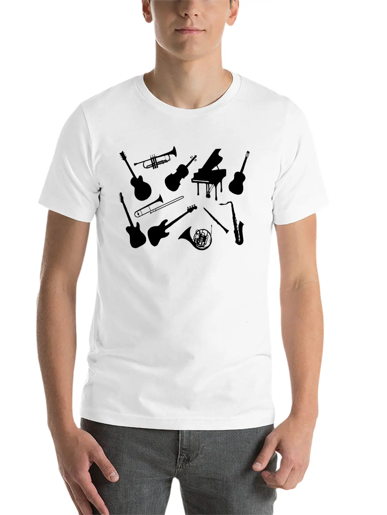 Music_instrument_bh Essential Cotton Tee For Daily Outfits – Unisex Style