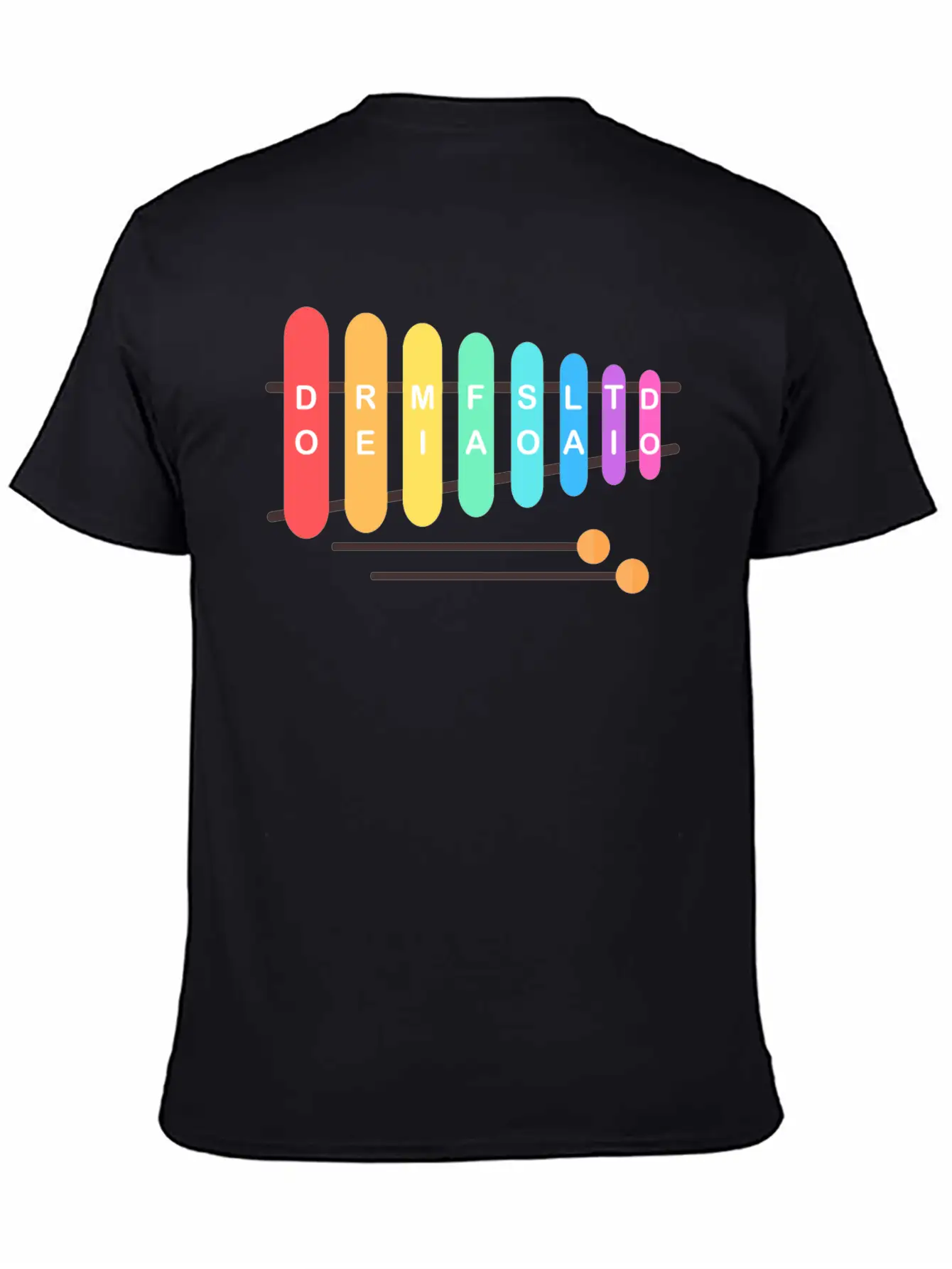 Music Instrument Xylophone Casual Graphic T-Shirt – Simple And Comfortable Daily Wear