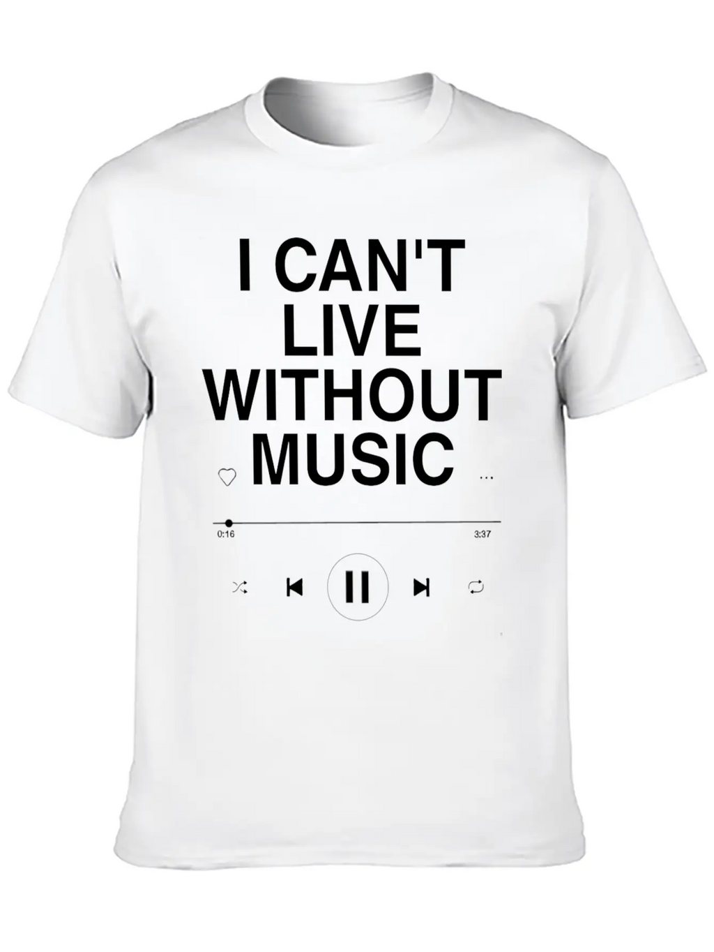 MUSIC IS EVERYTHING Unisex Casual T-Shirt – Clean Design For Daily Comfort